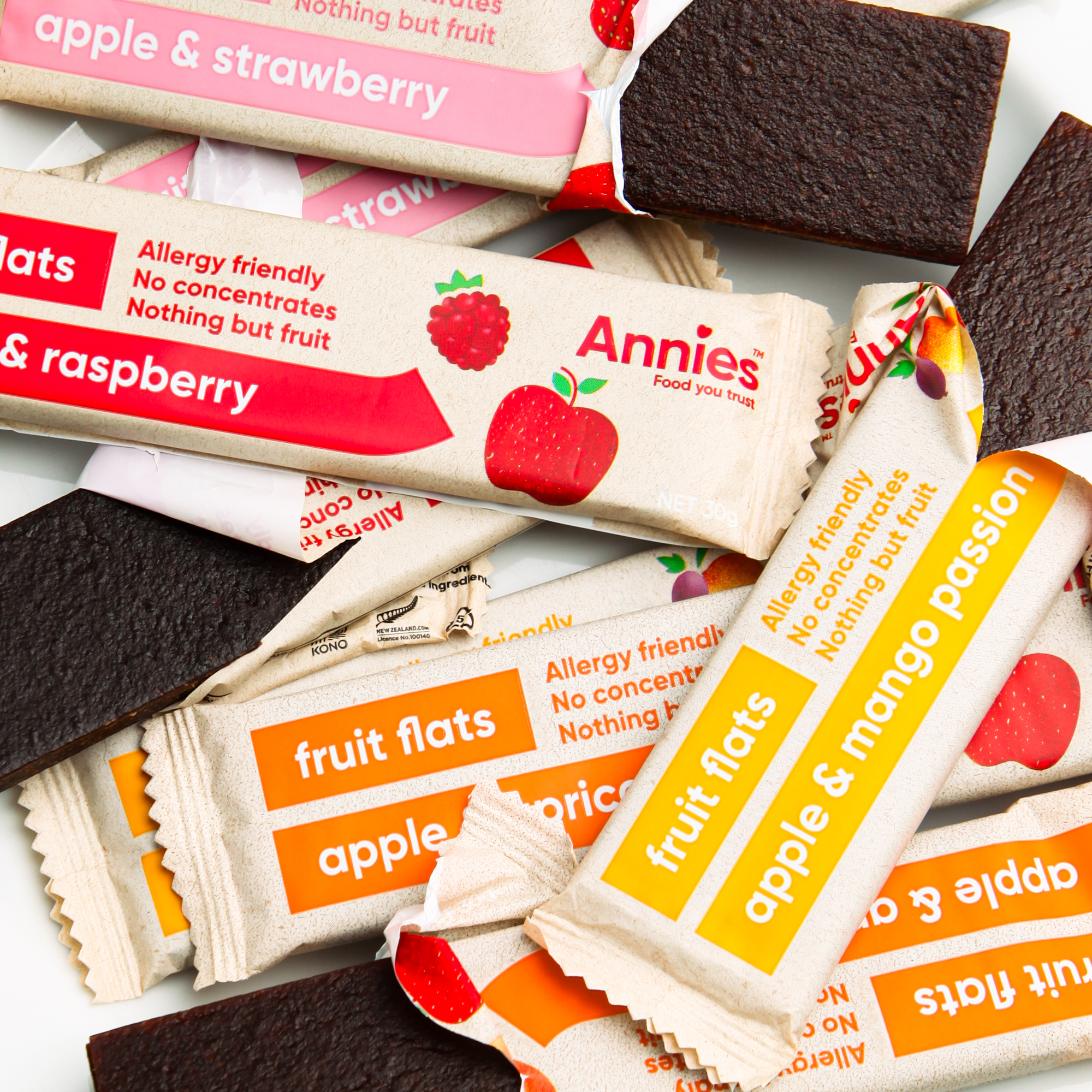 Apple & Mango Passion 100% Fruit Flats 30g - Annies